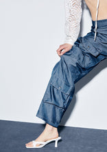 Load image into Gallery viewer, DENIM LOOK CARGO PANTS