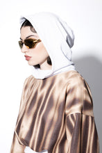 Load image into Gallery viewer, ABSTRACT-PRINT CROPPED HOODIE